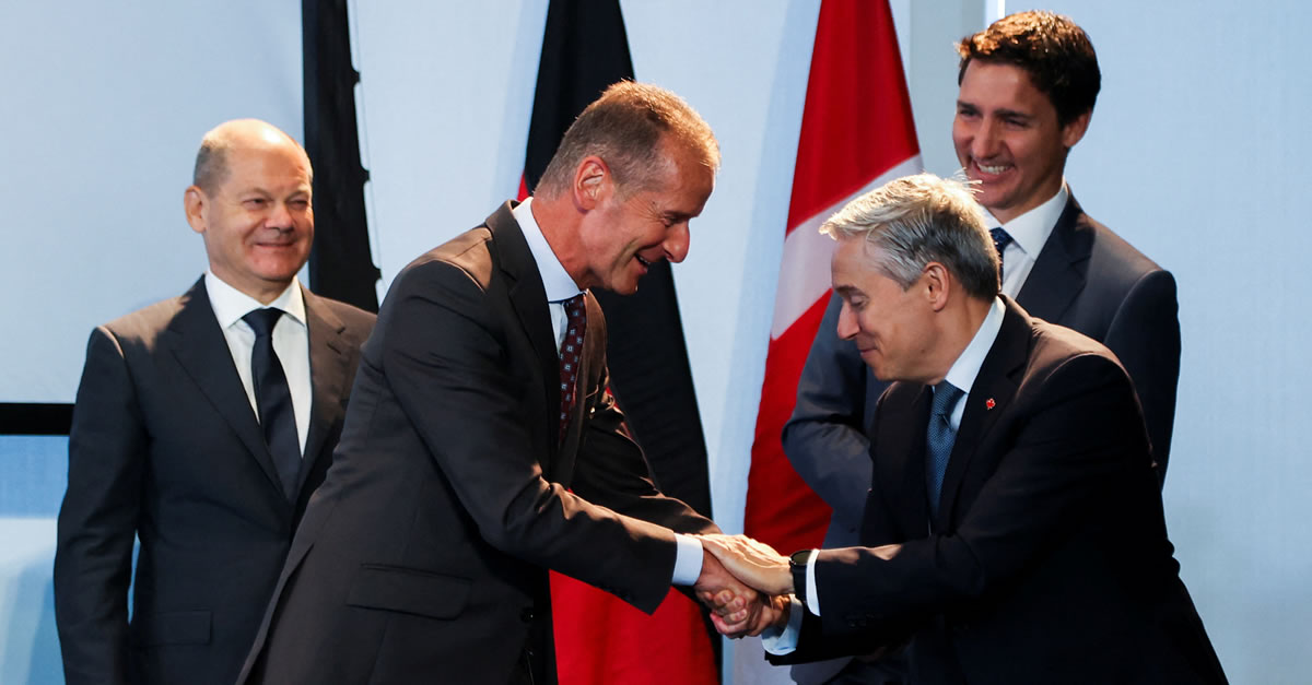 Canada German Agreement Mercedes Volkswagen